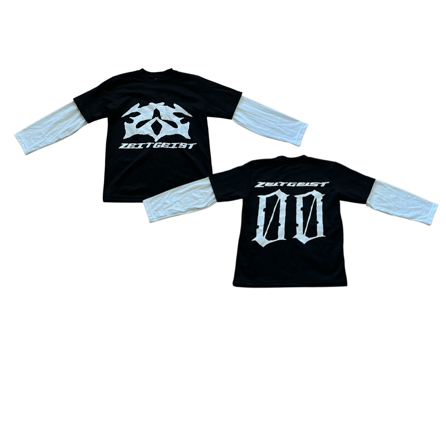 BLACK ZEITGIEST DOUBLE LAYER LONG SLEEVE